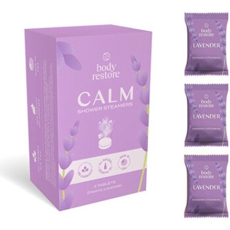 Body Restore Shower Steamers Set Lavender Aromatic Shower Tablets