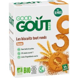 Good Gout Organic Round Cocoa Biscuits For 10 Months