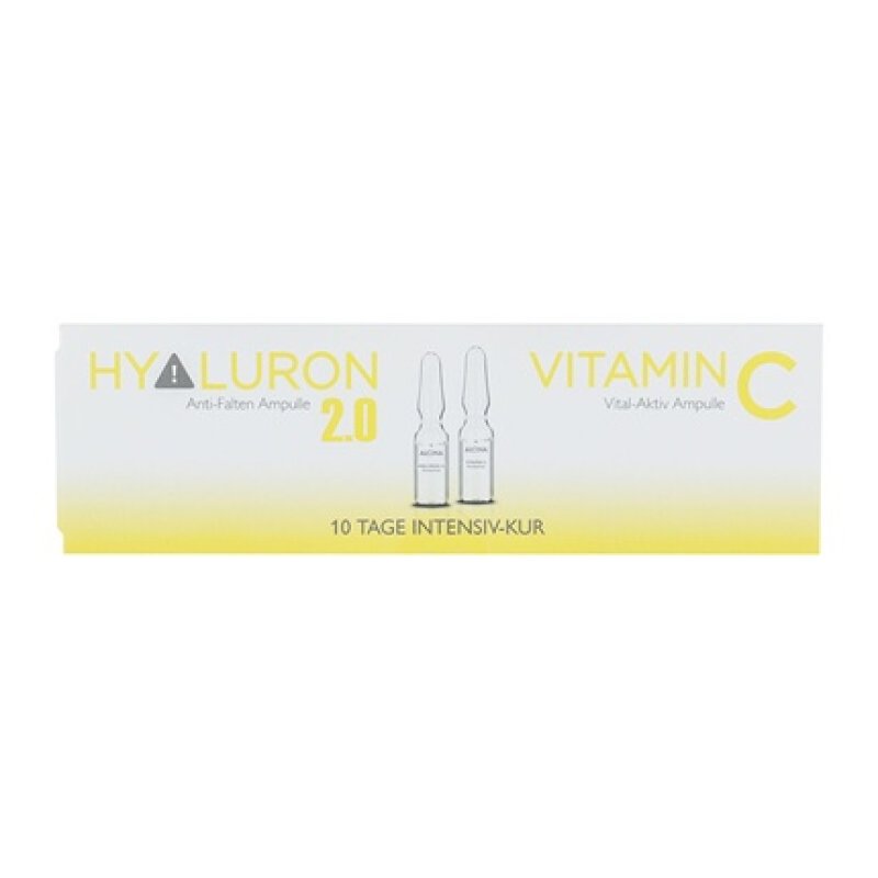 Alcina Vitalaktiv Ampoule 10 X 1 Ml With Hyaluronic Acid And Vitamin C