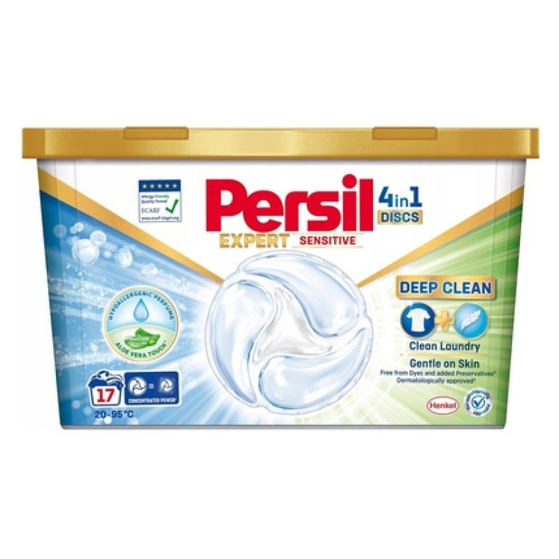 Persil Discs Expert Sensitive 4 In 1 Laundry Capsules - 17 Pieces