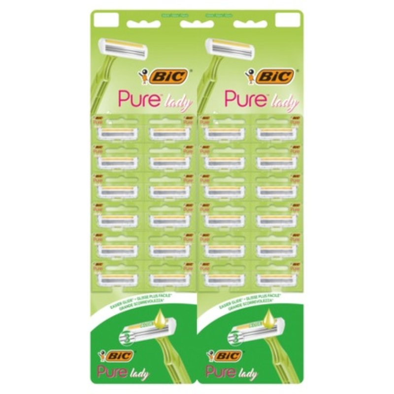 Bic Pure Lady 3-Blade Razor - Pack of 24