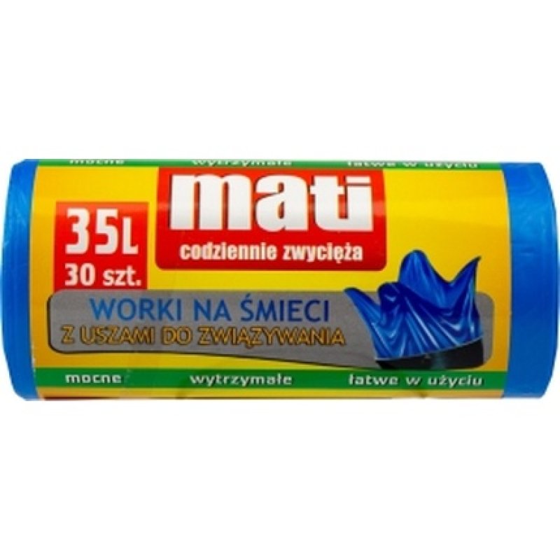 Mati Waste Bin 35 Liters High Densitylow Density Polyethylene