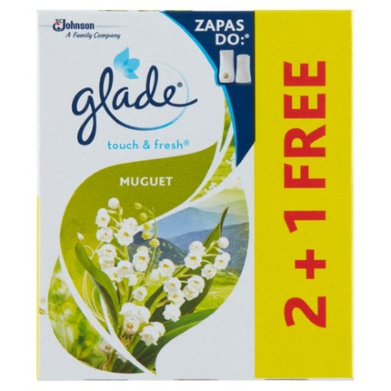 Glade Touch & Fresh Muguet Air Freshener Refill Pack of 3 x 10ml