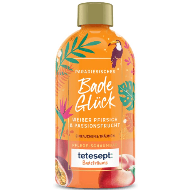 Tetesept Pflege-Schaumbad Paradiesisches Badeglück Bath oil 420 ml Pêche