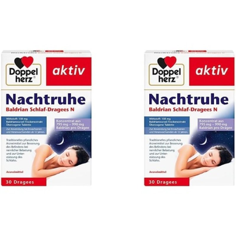Doppelherz Night Calm Valerian Sleep Tablets - 30 Tablets
