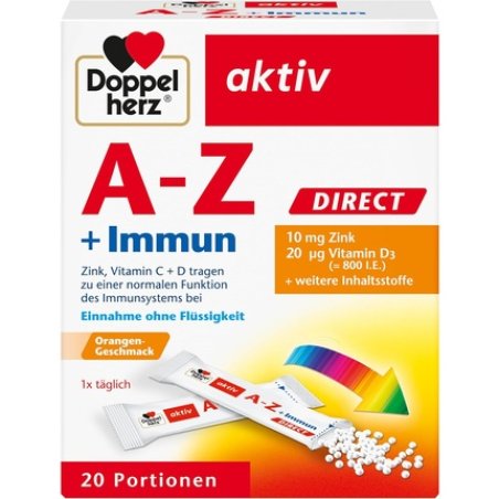 Doppelherz A-Z Immun DIRECT with Zinc, Vitamin B12, Vitamin C and D for Immune System Support Liquid