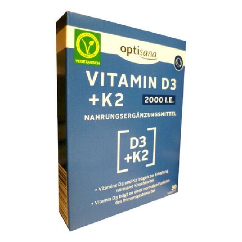 Vitamin D3 K2 2000 IU 30 Mini-Tablets