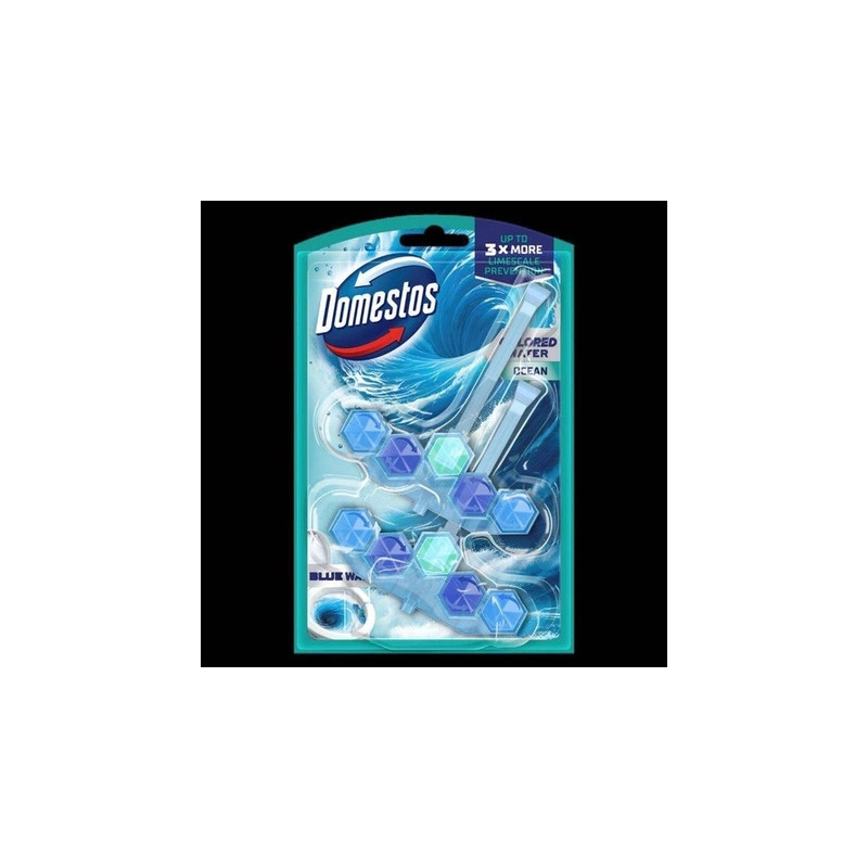 Domestos Power 5 Blue Water Ocean Toilet Block 2 X 48 Grams