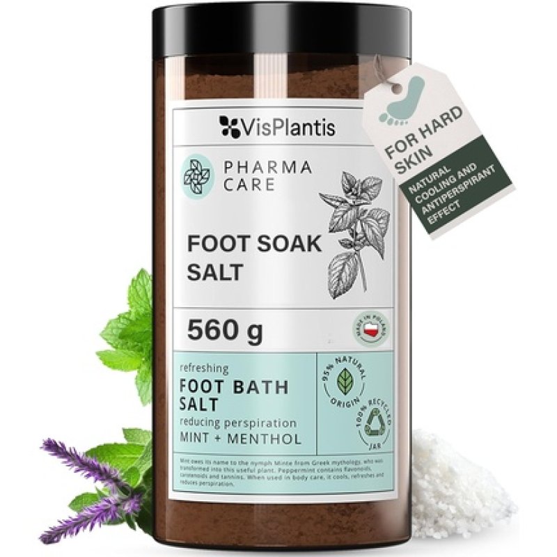 Vis Plantis Foot Soak Salt With Mint & Menthol 560g