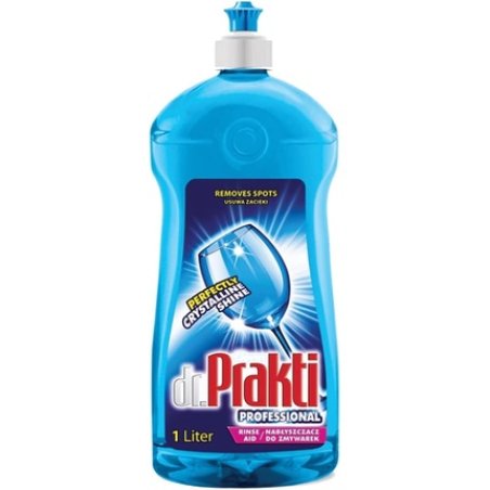 Dr. Prakti Dishwasher Rinse Aid Liquid - Adds Shine to Dishes, Leaves No Marks