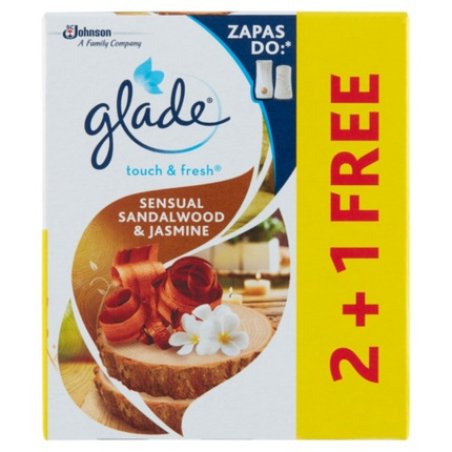 Glade Touch & Fresh Sensual Sandalwood & Jasmine Air Freshener Refill - Pack of 3