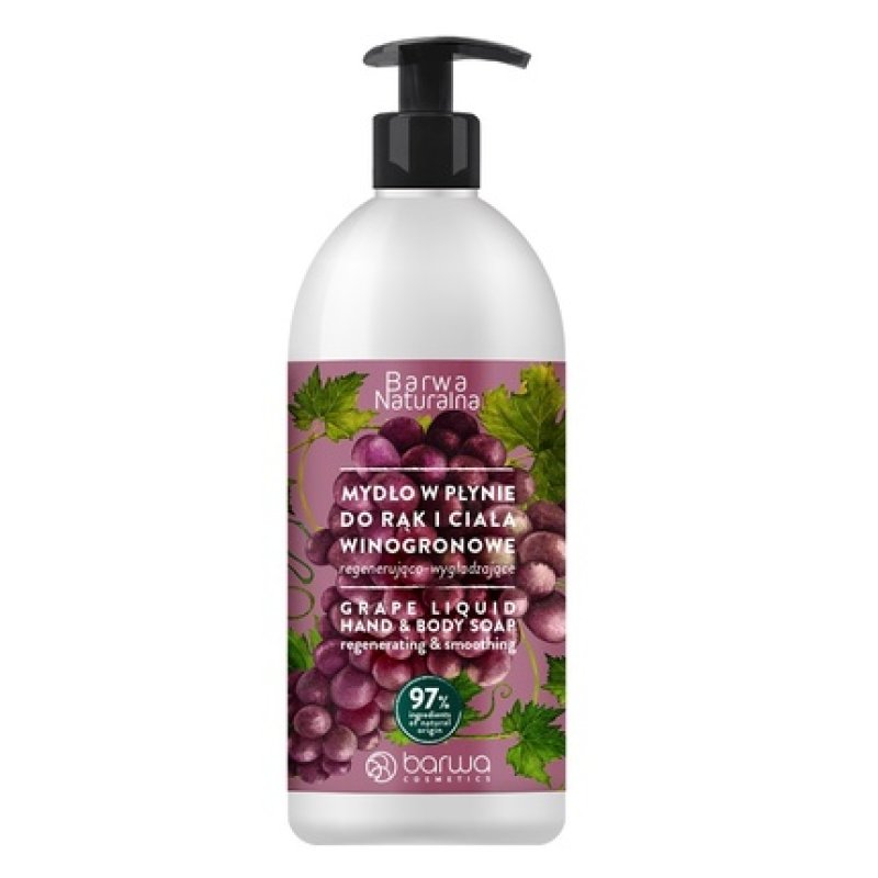 Barwa Natural Grape Liquid Regenerating Soap 500ml