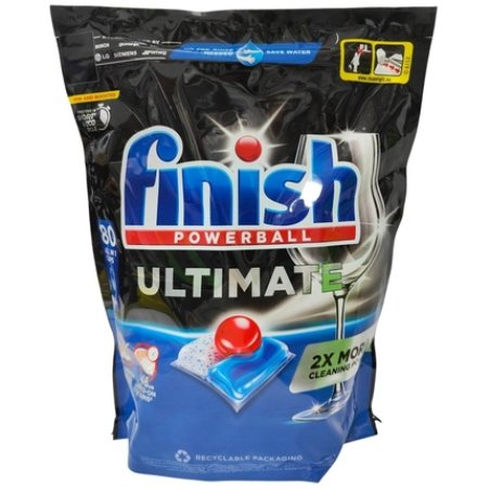 Finish Powerball Ultimate Dishwasher Detergent Capsules 80 Count