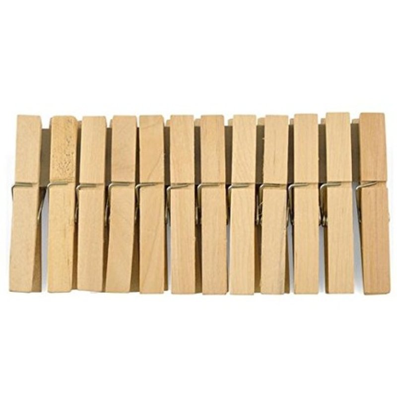 Home Set Of 12 Wooden Laundry Clips Gig 4