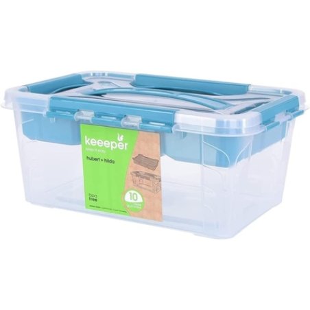 Keeeper Storage Box 42l With Handle Lid 29x19x124cm Hubert Collection