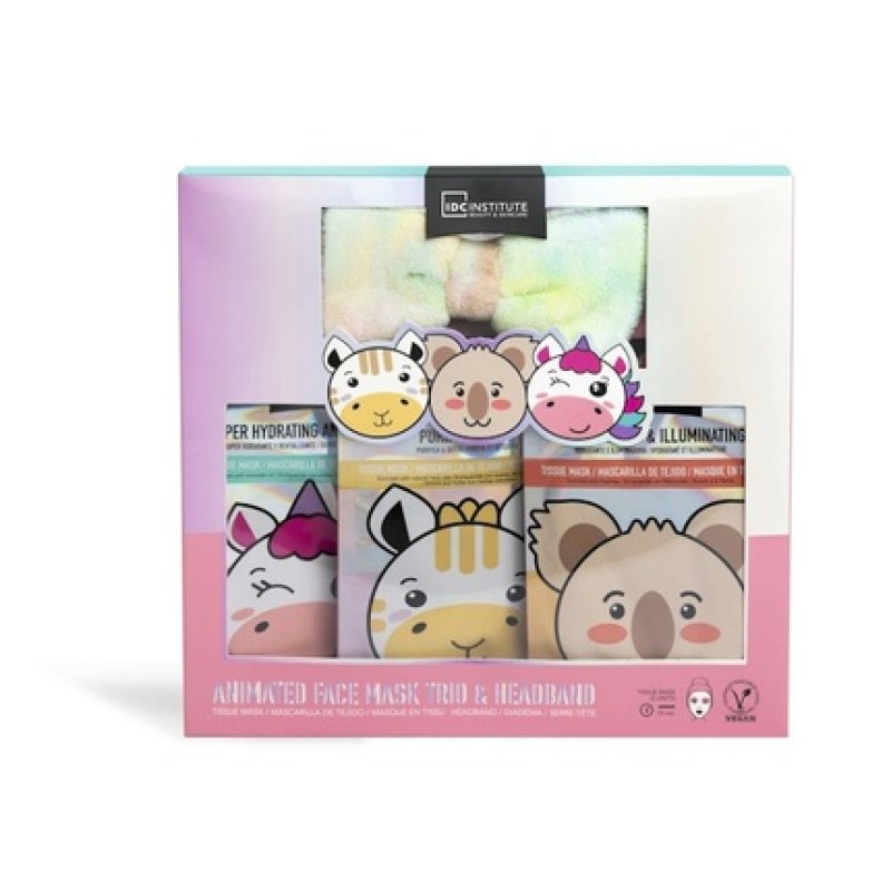 Idc Institute Cute Animals Face Masks Pack