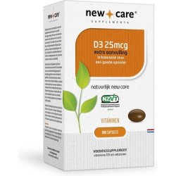 New Care D3 Vitamin 25 mcg 100 capsules