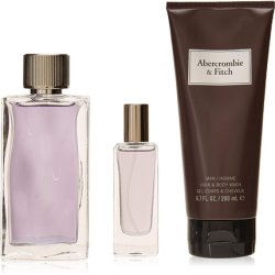 Abercrombie & Fitch First Instinct Man Giftset 100ml 15ml Eau de Toilette Spray 200ml Hair & Body Wash