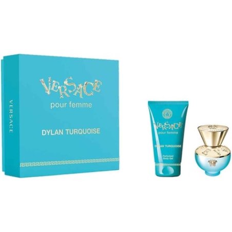 Versace Dylan Turquoise Gift Set Eau De Toilette 30ml Body Gel 50ml