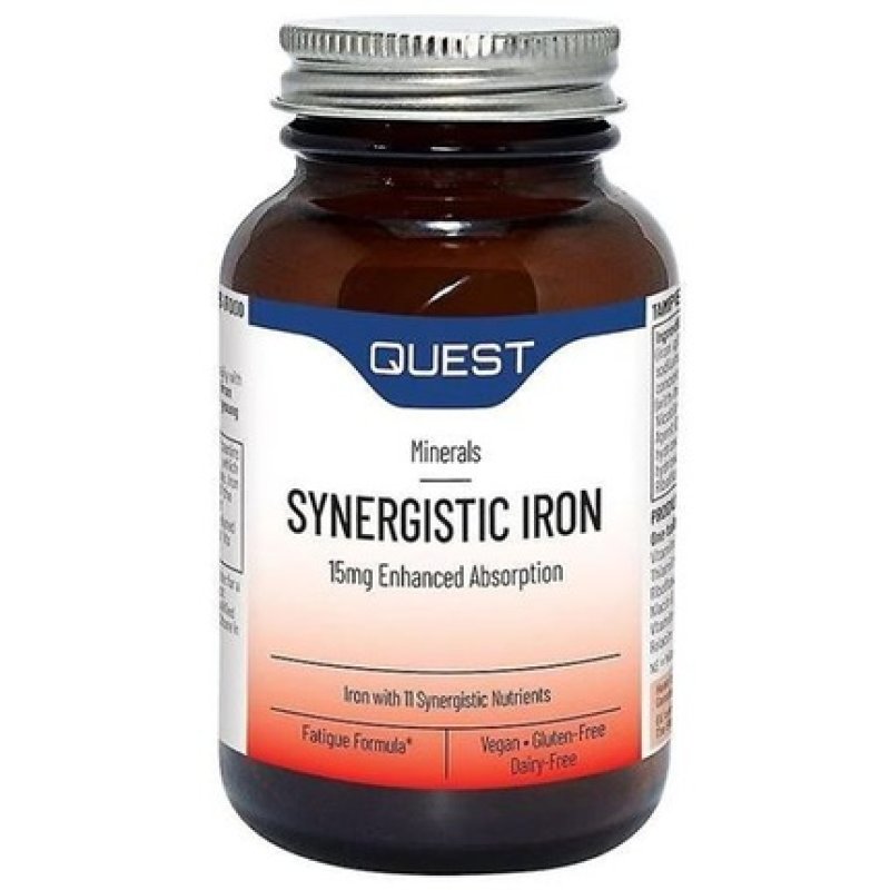 Quest Synergistic Iron - 30 Tablets, 15 Mg