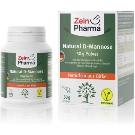 ZeinPharma D-Mannose Powder 50g - Dietary Treatment for Bladder Infection - Monthly Supply