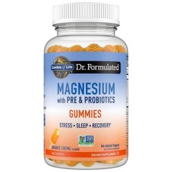 Garden Of Life Dr Formulated Magnesium With Pre & Probiotics Gummies Orange Creme 60 Gummies