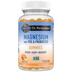 Garden Of Life Dr Formulated Magnesium With Pre & Probiotics Gummies Peach 60 Gummies