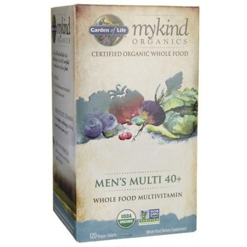 Garden Of Life Mykind Men's Multi 40 120 Vegan Tablets