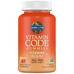 Garden Of Life Vitamin Code Gummies Vitamins D3 & K2 Raspberry Lemon 45 Gummies