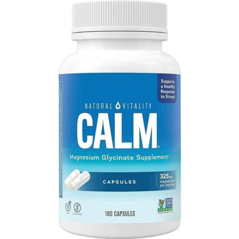 Natural Vitality Calm Magnesium Glycinate 180 Capsules