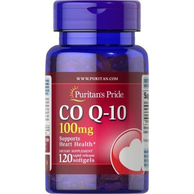 Puritan's Pride Coenzyme Q10 100 Milligrams 120 Softgels