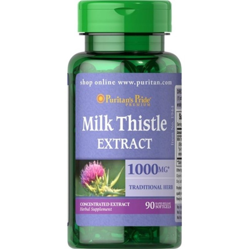 Puritan's Pride Milk Thistle 1000mg 41% Extract Silymarin