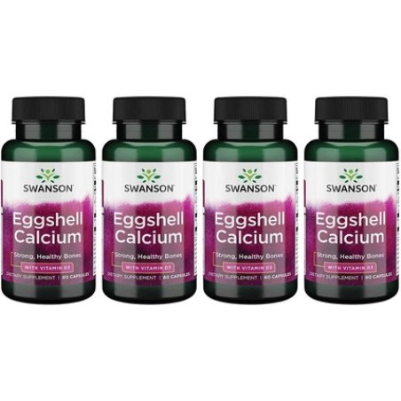 Swanson Eggshell Calcium with Vitamin D-3 60 Capsules