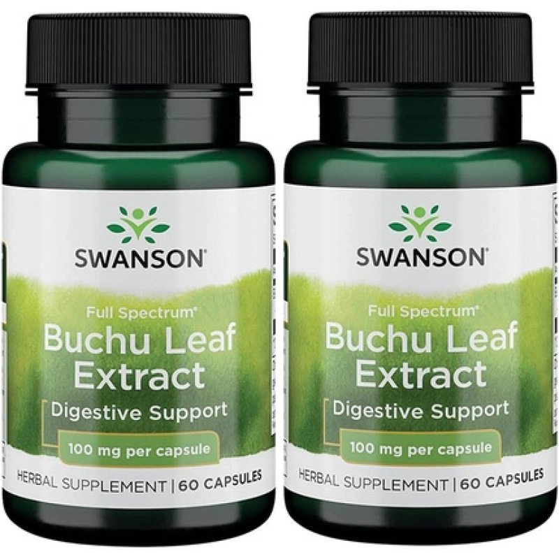 Swanson Buchu Leaf Extract Herbal Supplement 60 Capsules 100mg