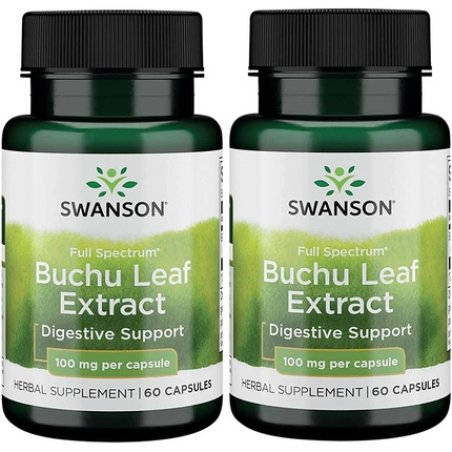 Swanson Buchu Leaf Extract Herbal Supplement 60 Capsules 100mg
