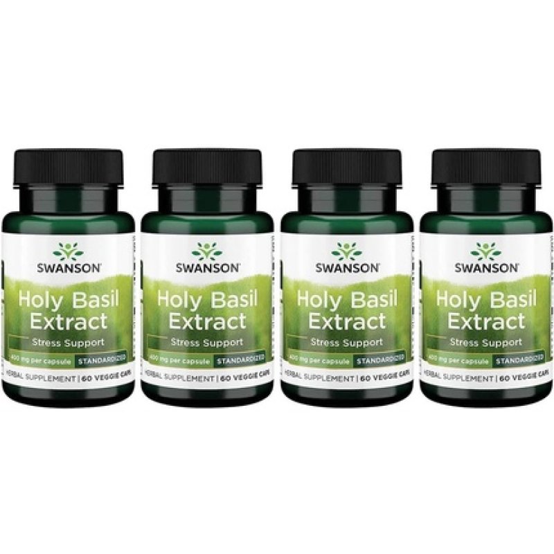 Swanson Holy Basil Extract 400mg 60 Vegetable Capsules
