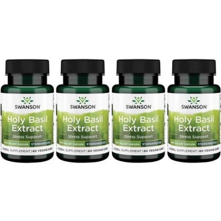 Swanson Holy Basil Extract 400mg 60 Vegetable Capsules