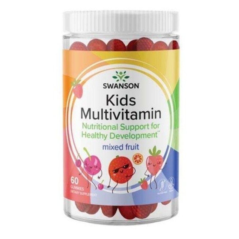 Swanson Kids Multivitamin Mixed Fruit 60 Gummies