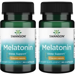 Swanson Melatonin 3 Milligrams 60 Capsules