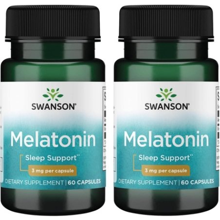 Swanson Melatonin 3 Milligrams 60 Capsules