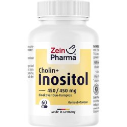 ZeinPharma Cholin-Inositol Capsules 450/450mg High Dose Vegan Supplement 60 Capsules