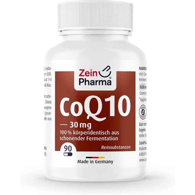 Coenzyme Q10 30mg 90 Capsules Monthly Supply Gluten-Free Vegan Kosher and Halal