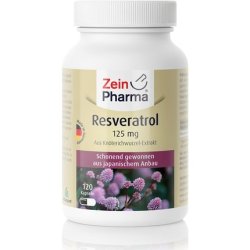 ZeinPharma Resveratrol 125mg 120 Capsules - 4 Month Supply Gluten-Free Vegan Kosher and Halal