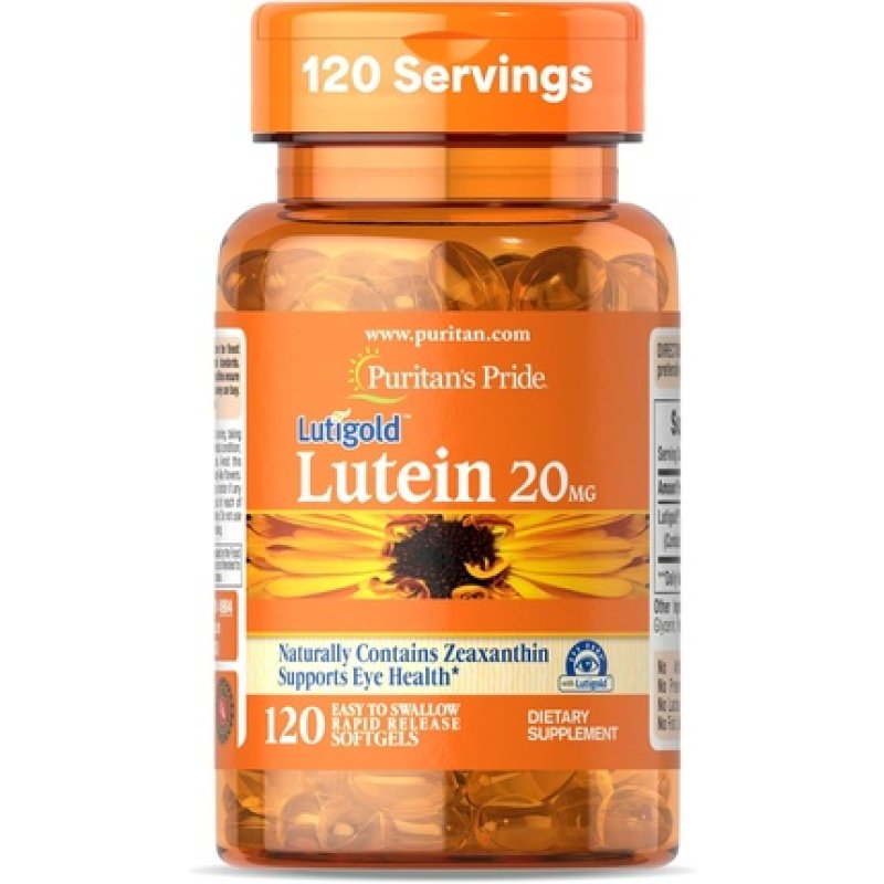 Puritan's Pride Premium Lutigold Lutein Carotenoid 20mg with Zeaxanthin for Men