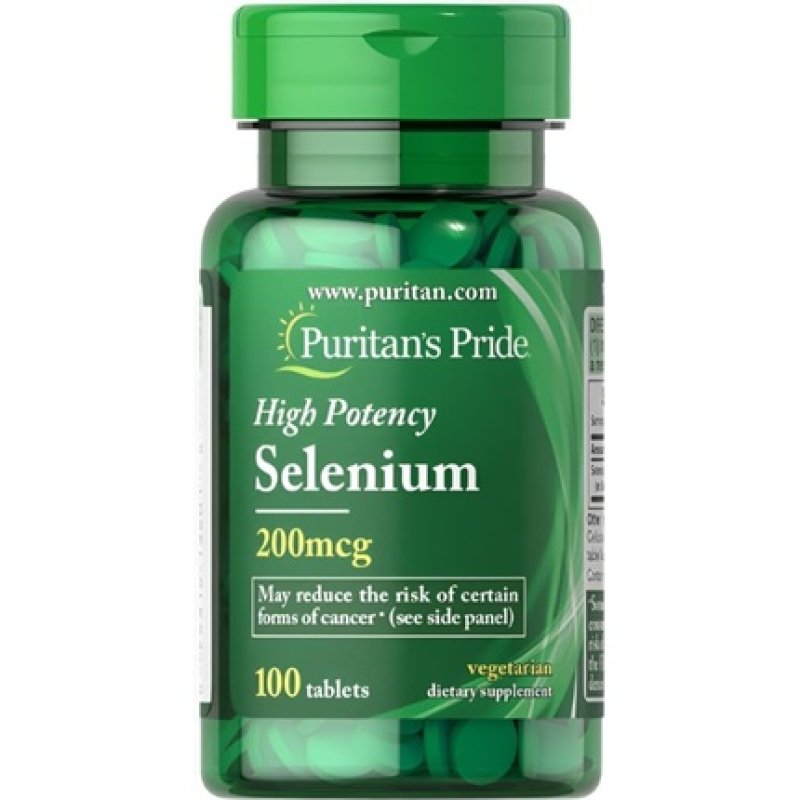 Puritan's Pride Selenium 200 Mcg Tablets 100 Count