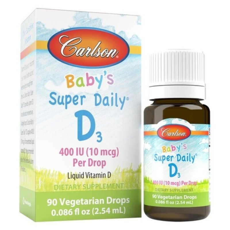 Carlson Laboratories Super Daily D3 For Baby 0086 Fl Oz