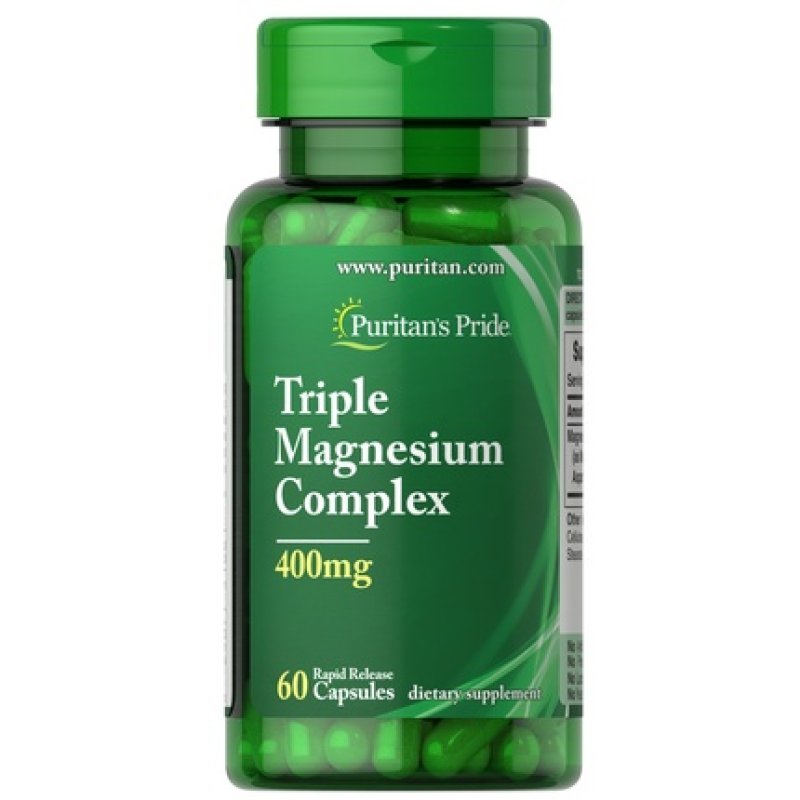 Puritan's Pride Triple Magnesium Complex 400 Mg 60 Capsules