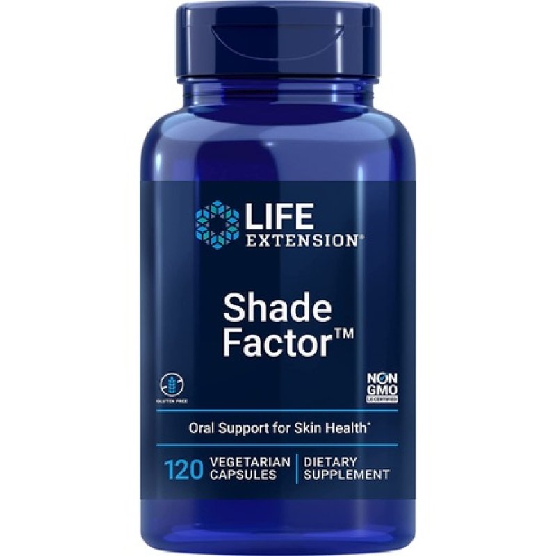Life Extension Shade Factor Safeguard Your Skin from the Inside Out 120 Vegetarian Capsules
