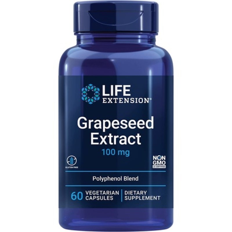 Life Extension Grapeseed Extract 100mg 60 Vcaps