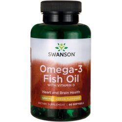Omega-3 Fish Oil with Vitamin D 60 Softgels